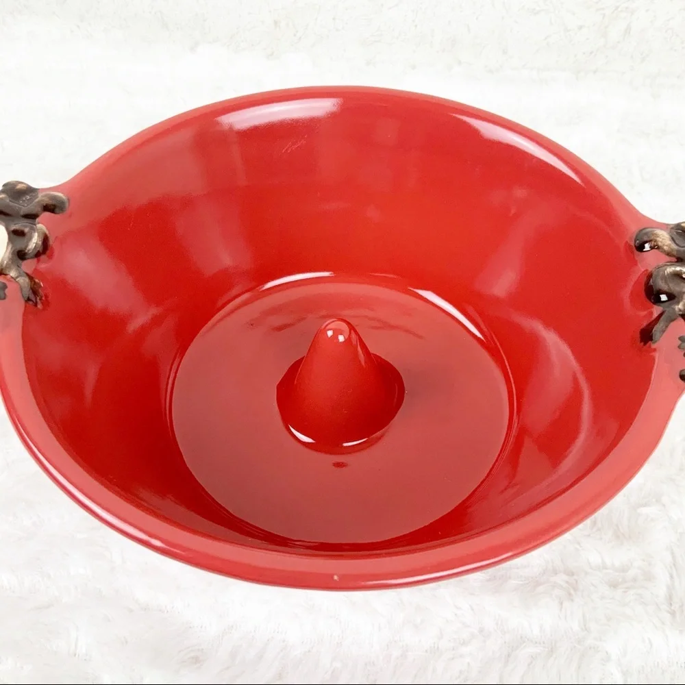 Vintage LTD Commodities Monkey Handles Bread Cake Pan Bowl Safari